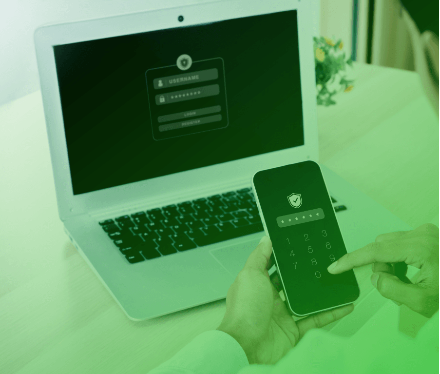 Administrador e senha